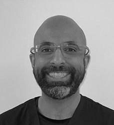 omar Iqbal black and white profile